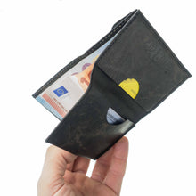 Kleine Leichte Brieftasche mit Münzfach aus Holzleder